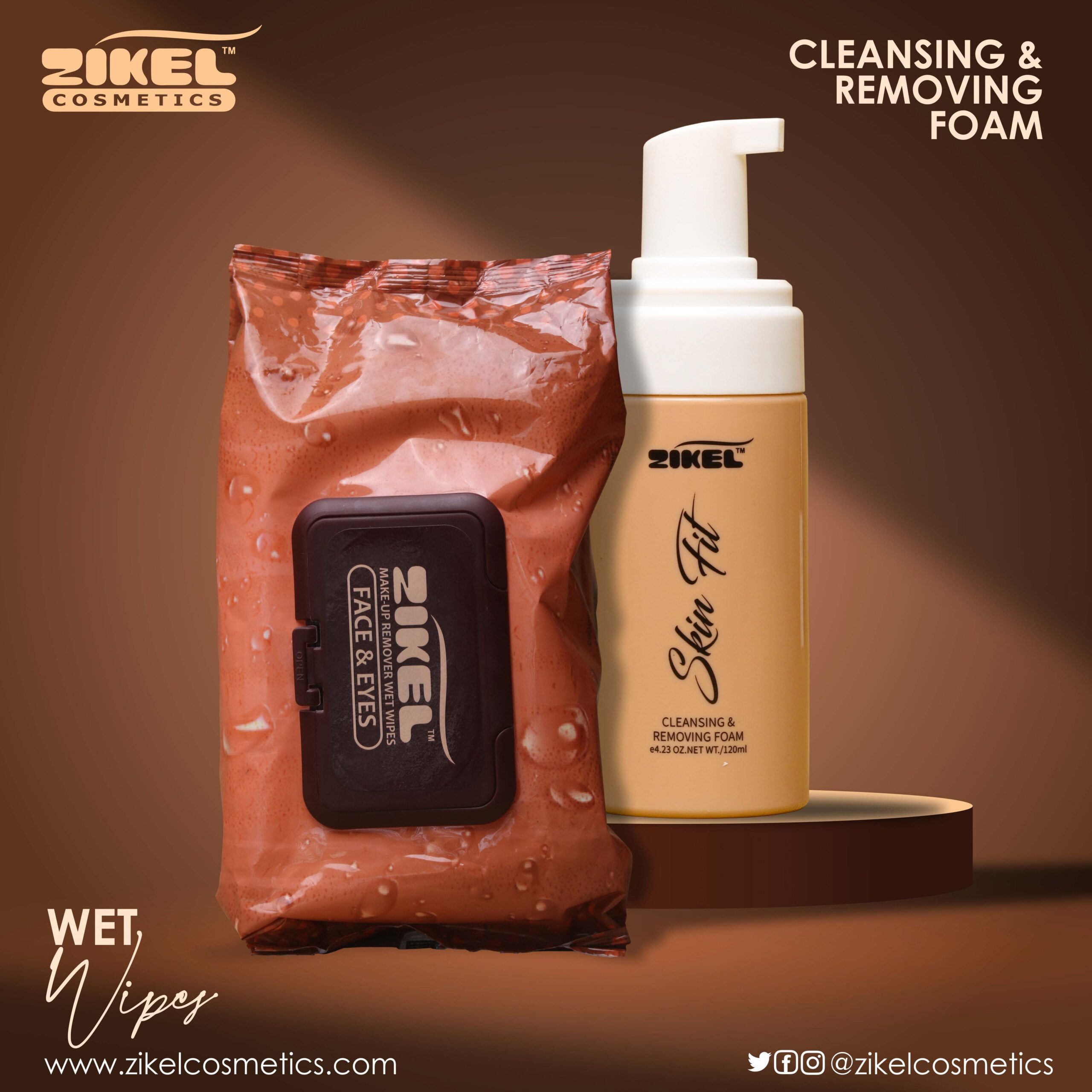 Zikel-WetWipe&Cleansing FOAM